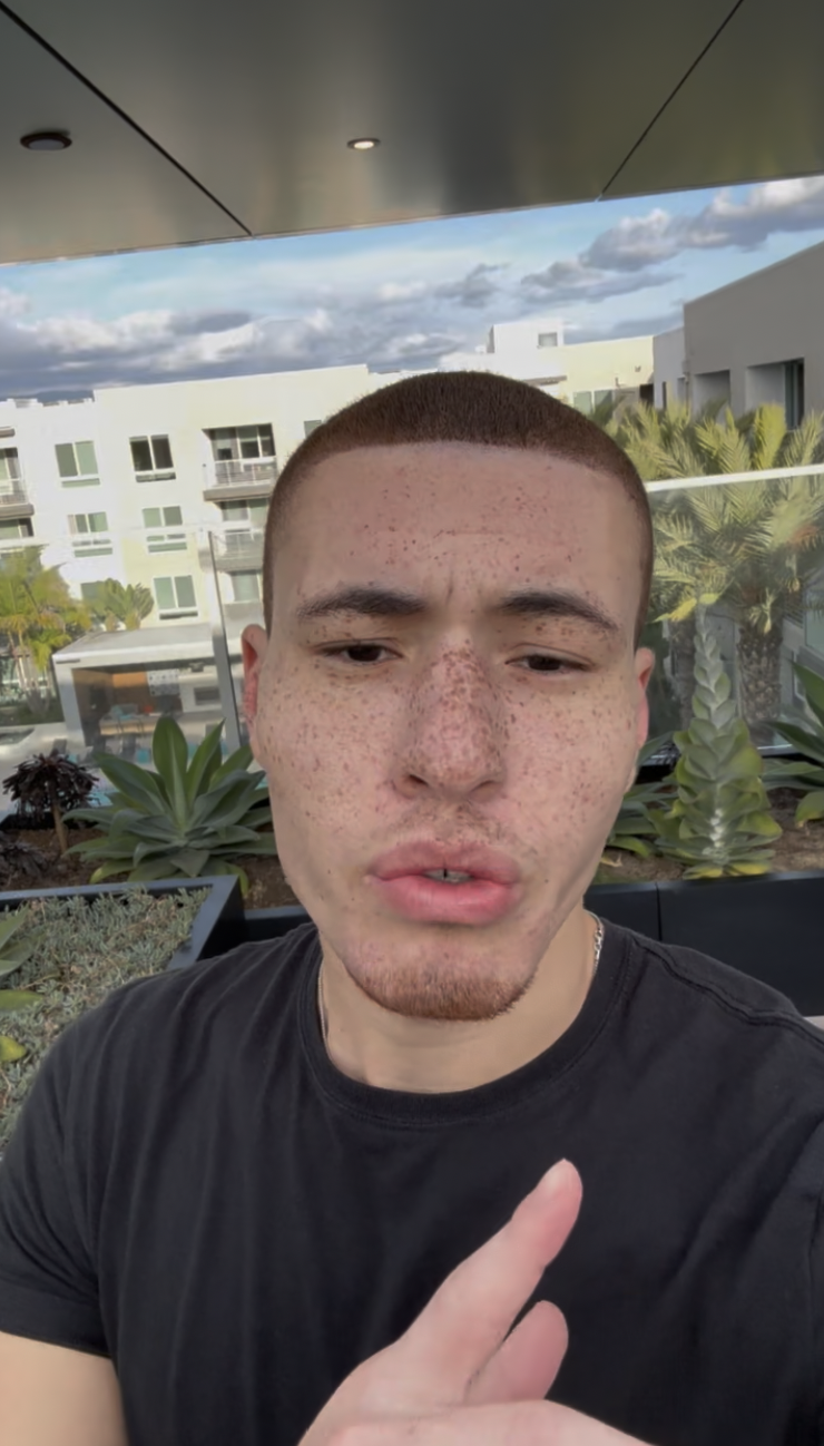 Brad talking to camera